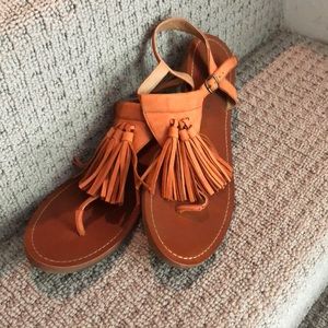Lucky Brand fringe sandals